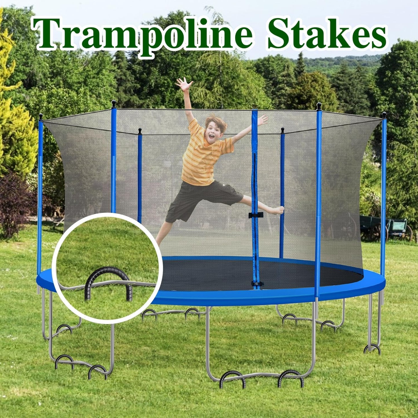 16 Inch Rebar Stakes J Hook 26 Pack Ground Stakes Heavy Duty Tent Stakes with Chisel Point End Chain Link Fence Stakes Galvanized Steel Ground Anchors Metal Spikes Black Coated