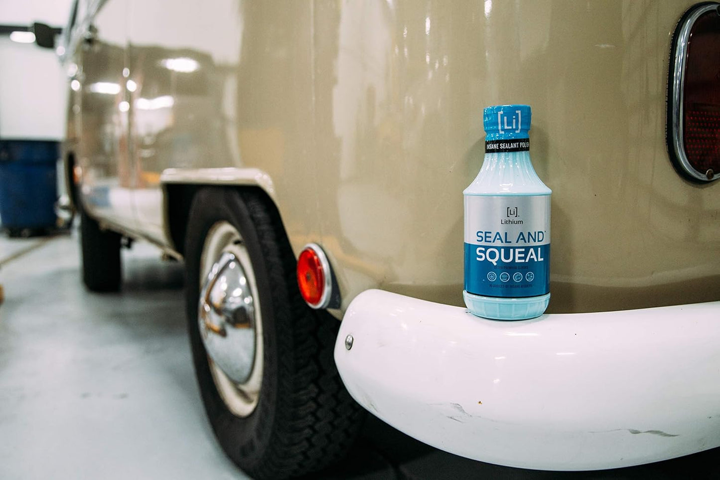 Lithium Seal and Squeal Car Paint Restorer, Polish and Sealant for Incredible Shine - Curable Amino Functional Polymers Fused with Si02 Ceramic Nano Technology - Lasts for up to 12 Months (16 oz)