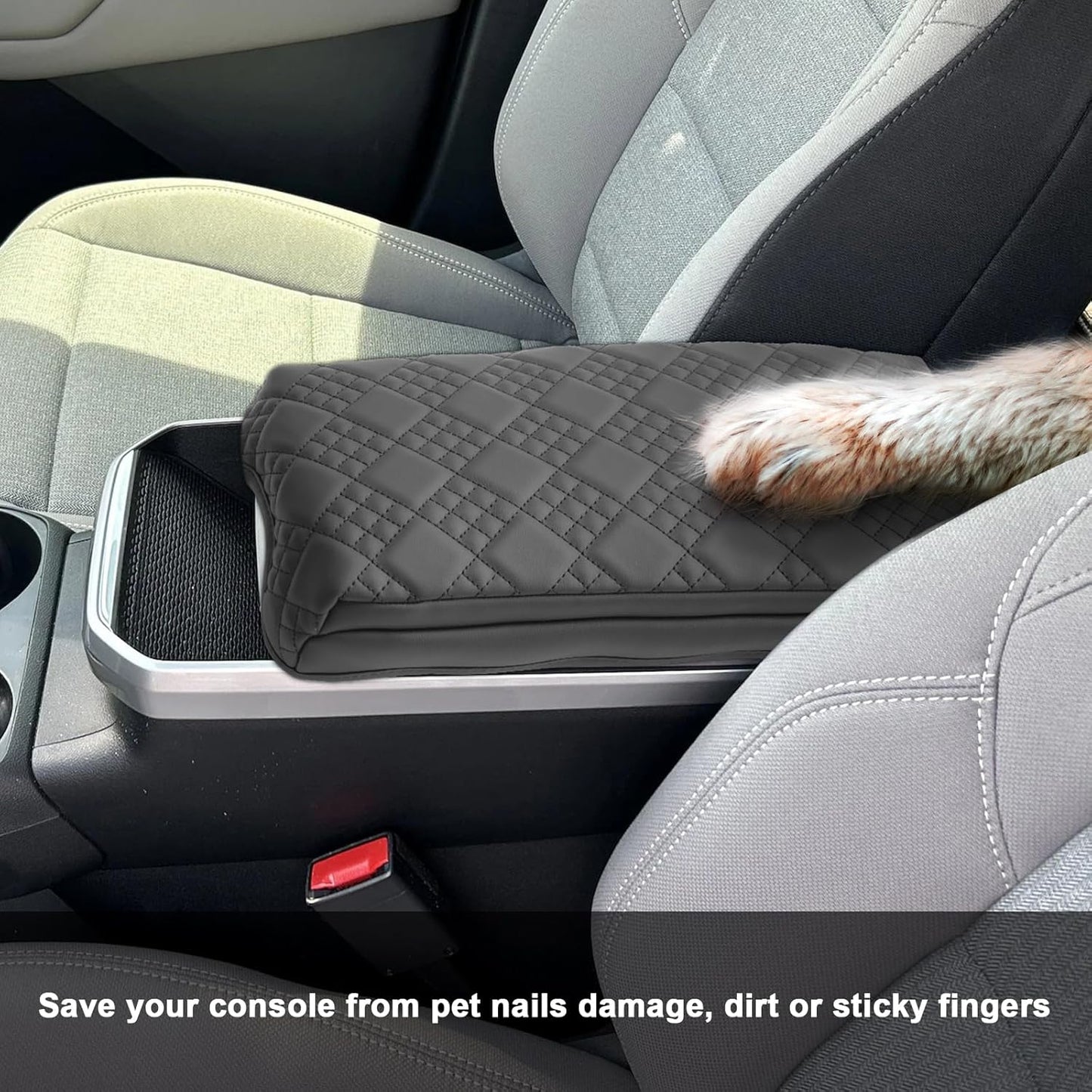 SXCY for 2025 2026 GMC Terrain Armrest Cover Pad for 2025 2026 GMC Terrain Accessories 2025 2026 Terrain Center Console Cover 2025 2026 Terrain Middle Console Cover Add Soft Cotton Cushion (Added-Pad)