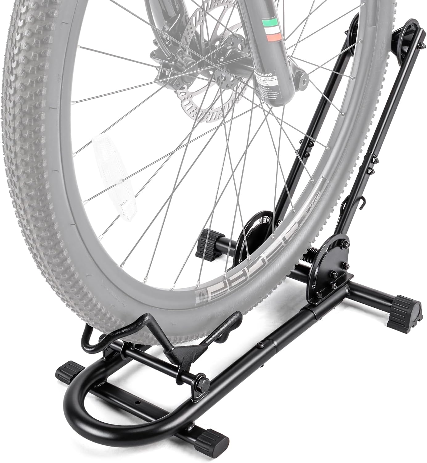 Indoor Bike Floor Stand - Bike Stand Rack for Garage/Home - Bike Storage Bicycle Parking Rack Fit 26”-29” Mountain Road Bikes