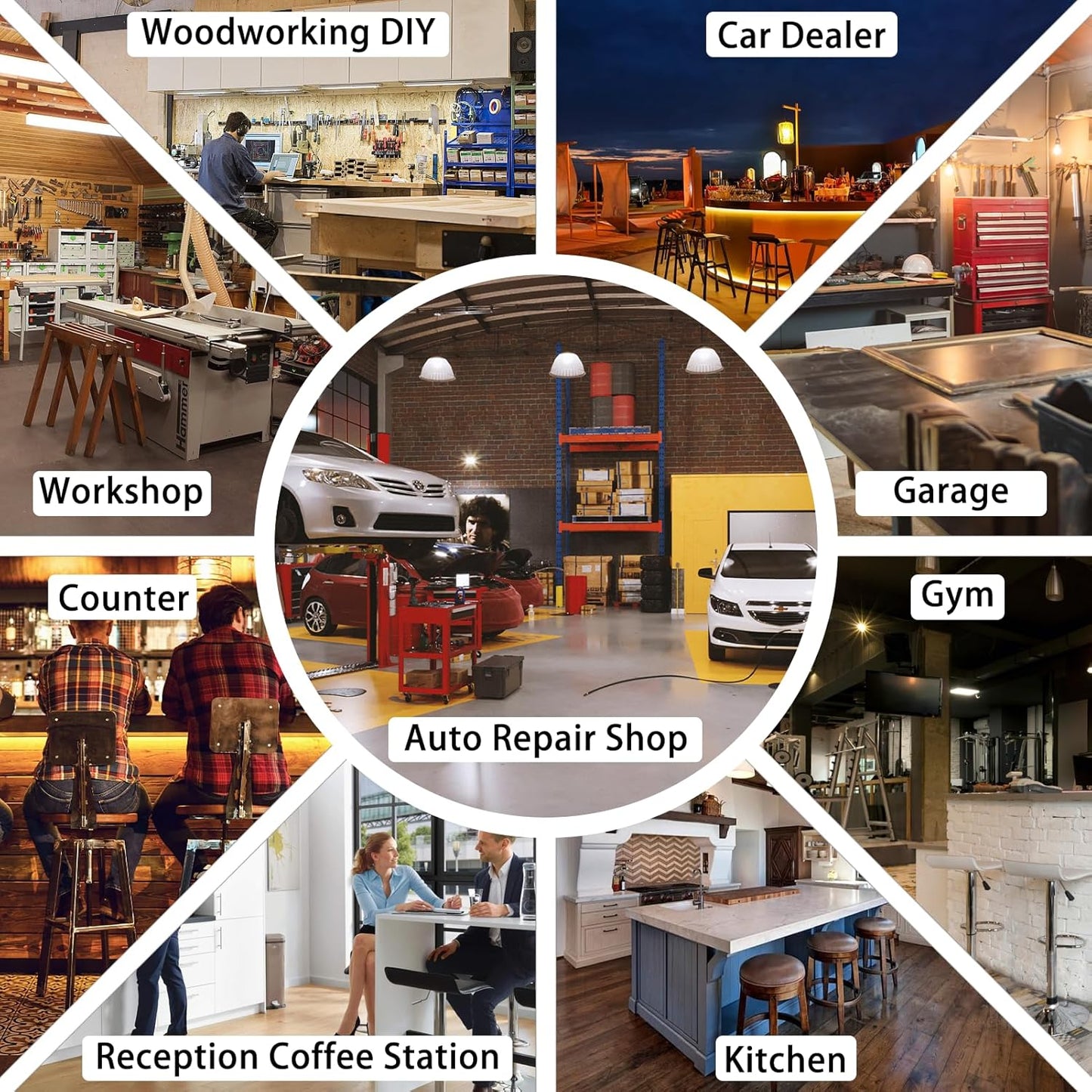 Shop Stool with Backrest, Mechanic Garage Stool for Workshop, Adjustable Shop Stools Chair, Padded Workbench Stools for Men Women, 300 LBS Capacity, 360° Swivel PVC Seat, Heavy Duty, Yellow