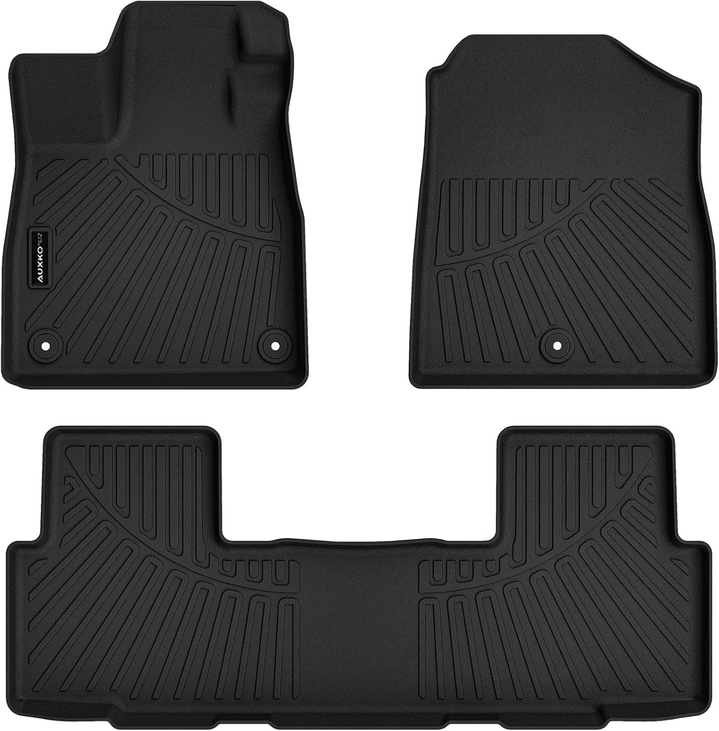Auxko All Weather Floor Mats for Honda Passport 2026 TPE Liners All Season Accessories Guard Odorless Anti-Slip Floor Liners for Honda Passport 2026