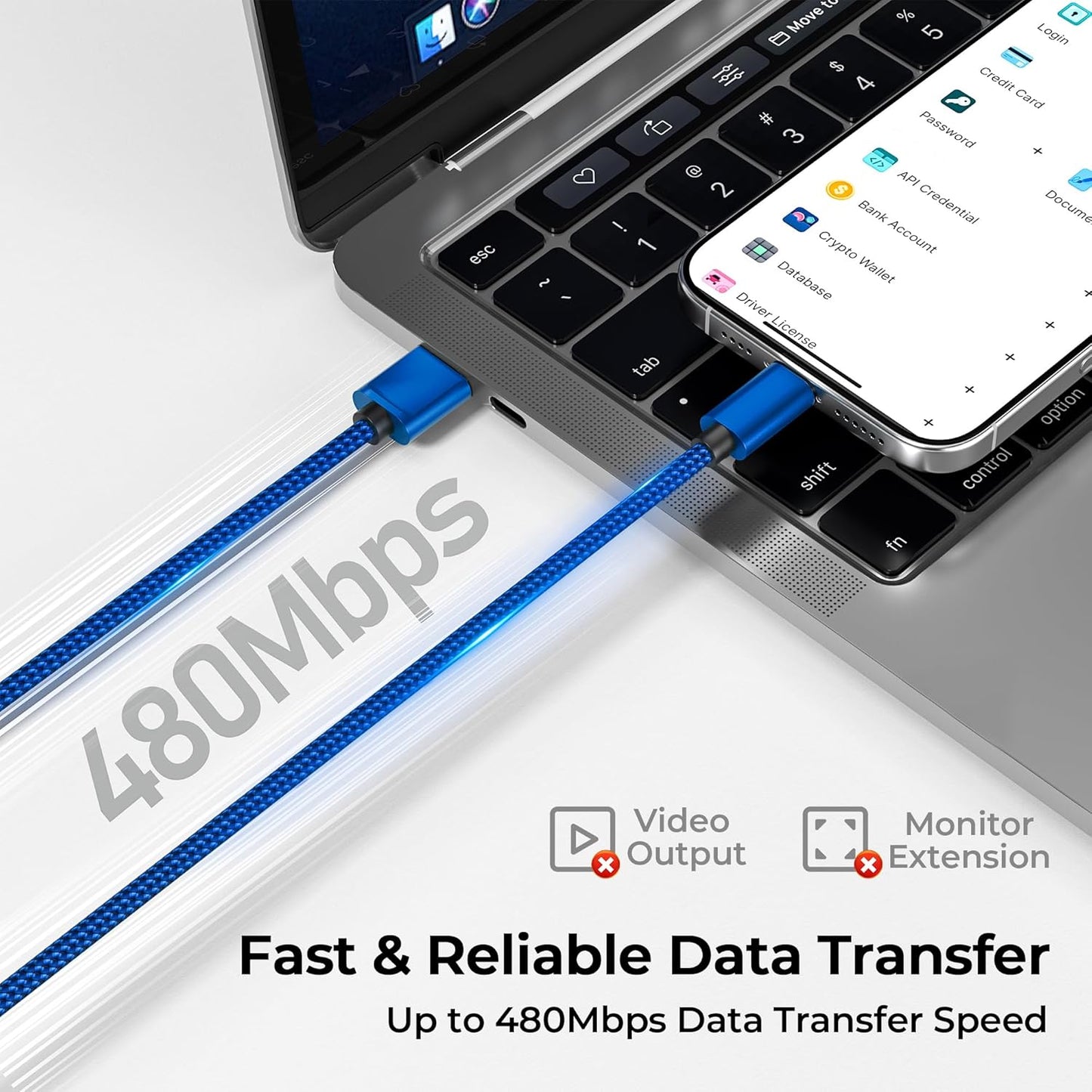 Basesailor USB Type C Charger Cable 3Pack 3.3/6.6/10FT,Charging Cord for iPhone 16 15 Pro Max 2024,Samsung Galaxy A10E A03s A14 A13 A12,A20 A21 A22,A33 A34,A42,A54 A53 A52 A51,S24 S23 S22 S21 Plus