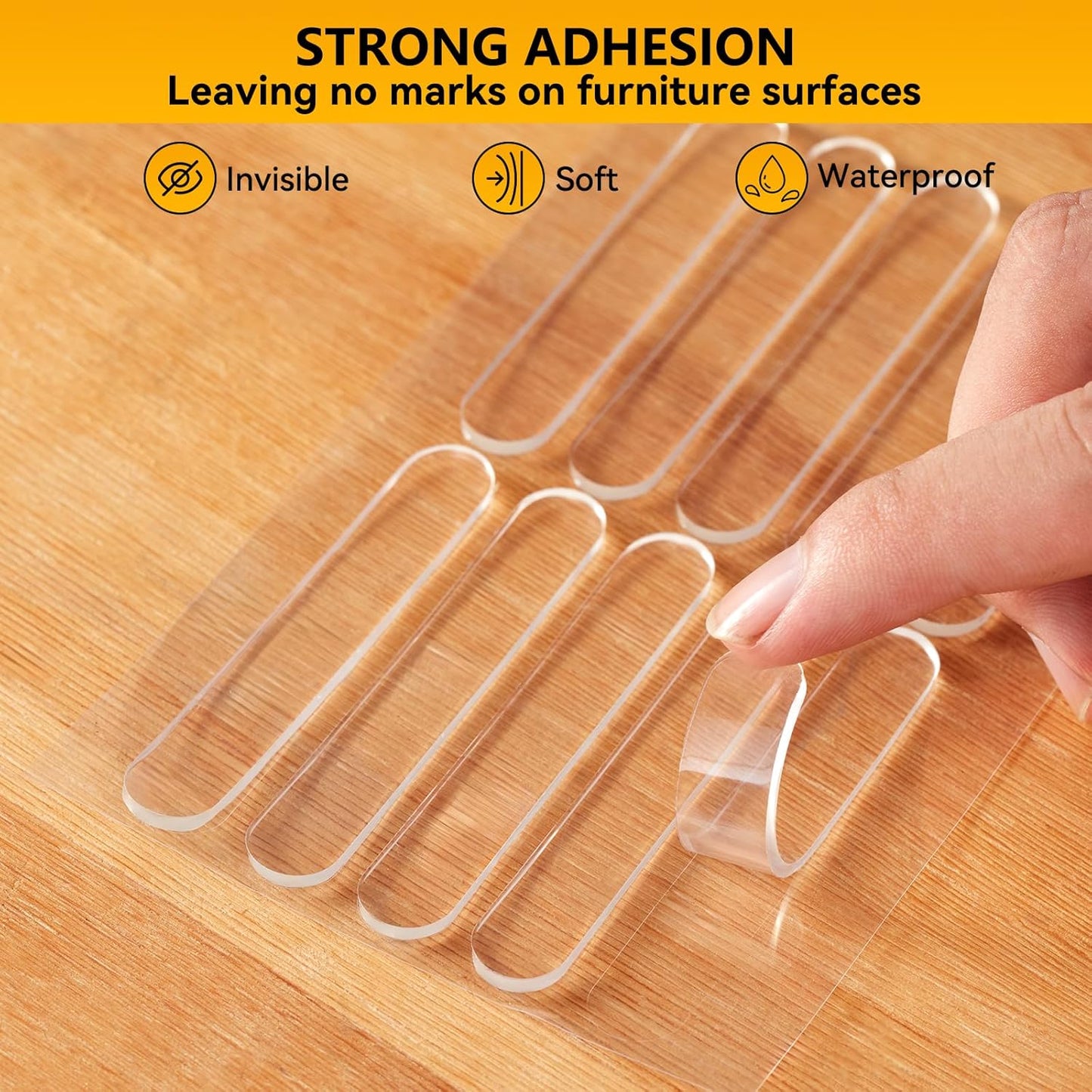 10pcs,Wall Bumpers,Door Stoppers,Furniture Bumper,Silencing pad,Anti collision pad,Using for Refrigerator door,Entrance doors,Cabinet doors,Toilet covers,Table corners(M, 6.3*1cm(2.48*0.39in)