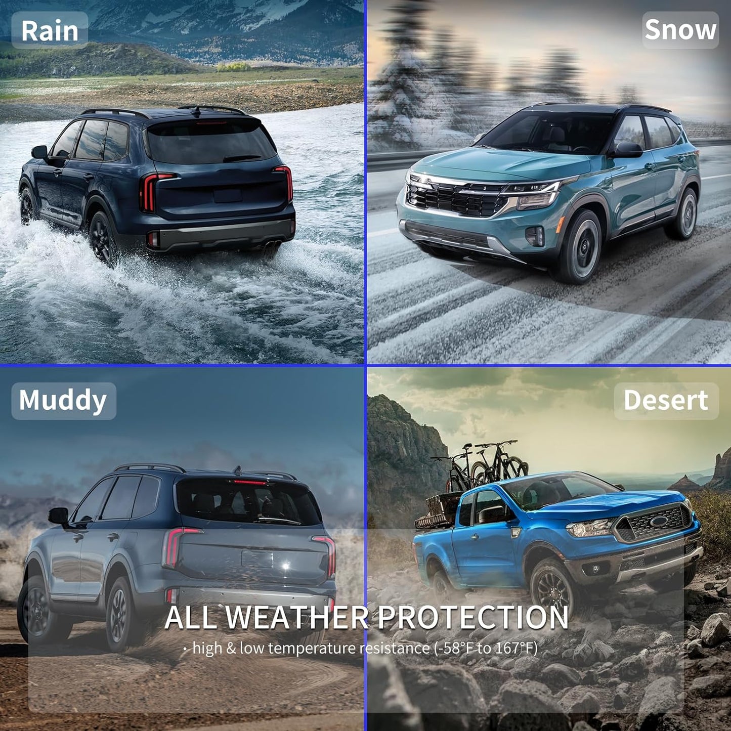 KELCSEECS Floor Mats & Cargo Liner(Not for Hatchback) for 2026 2025 2024 2023 2022 Civic Sedan Si(Include 2nd Row with USB Port) All Weather Car Mats Trunk Mat Civic Floor Mats Accessories