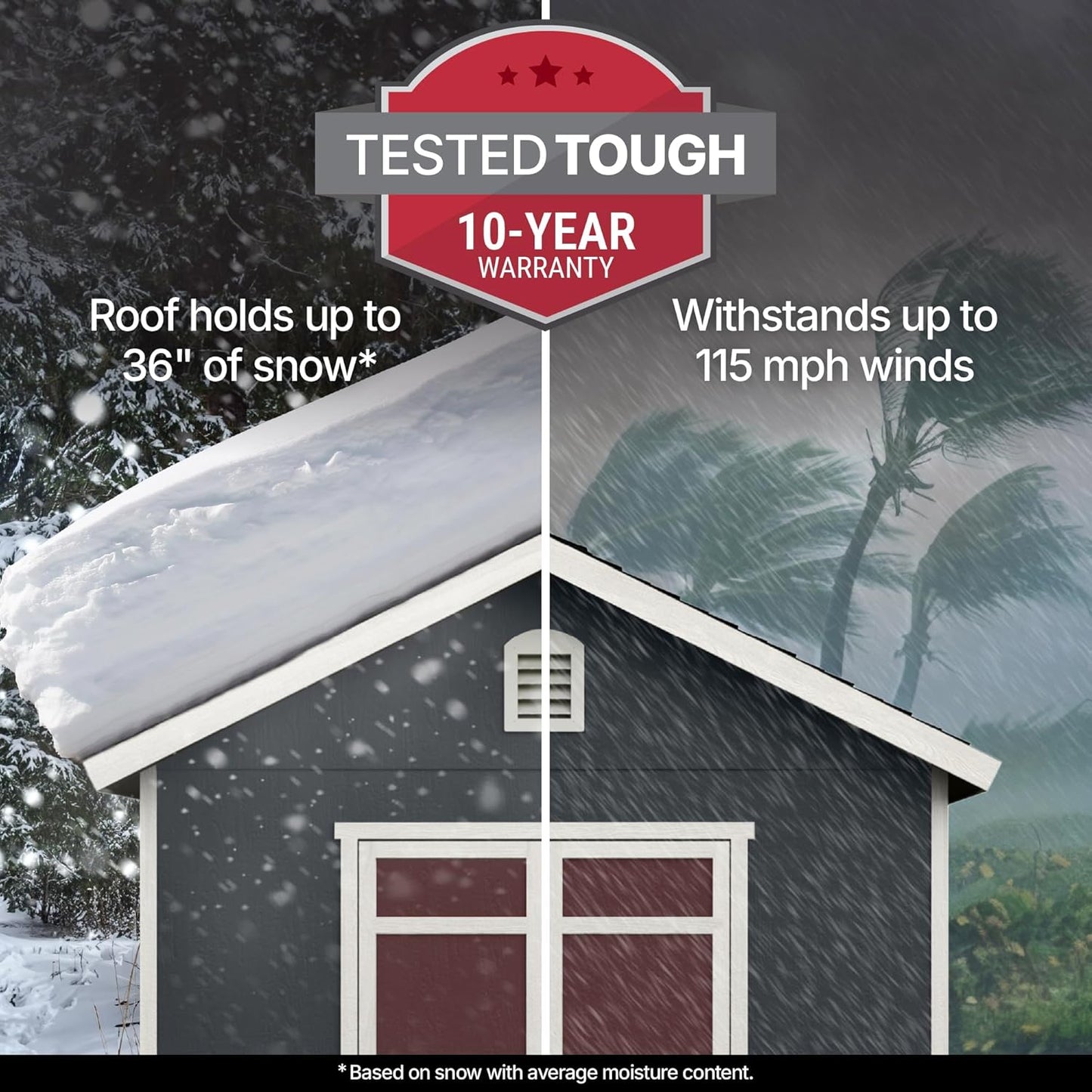 Handy Home Products Designer 12x10 Wooden Storage Shed with Dormer, Windows, and Floor Kit- Paint and Shingles not Included