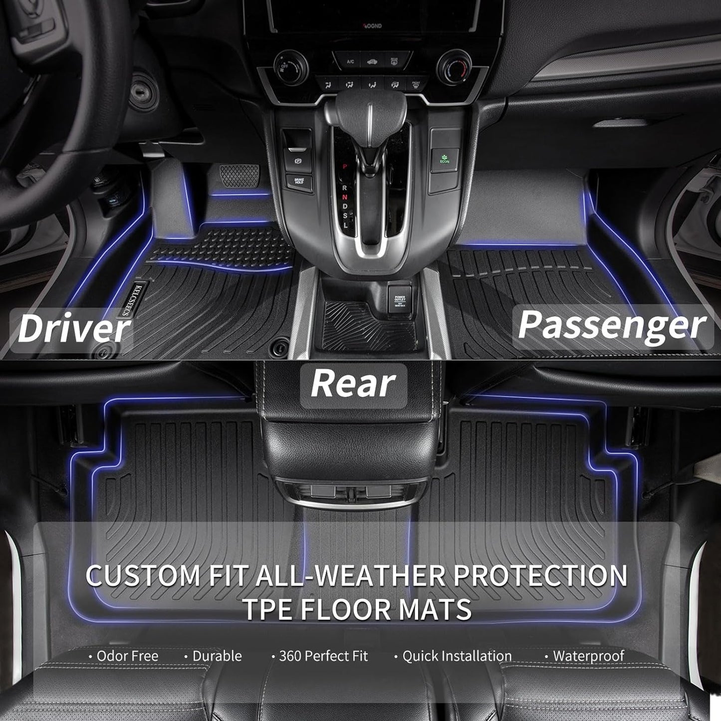 KELCSEECS Floor Mats & Cargo Liner Custom for Murano 2025 All Weather Car Mats TPE Floor Liners Murano Accessories