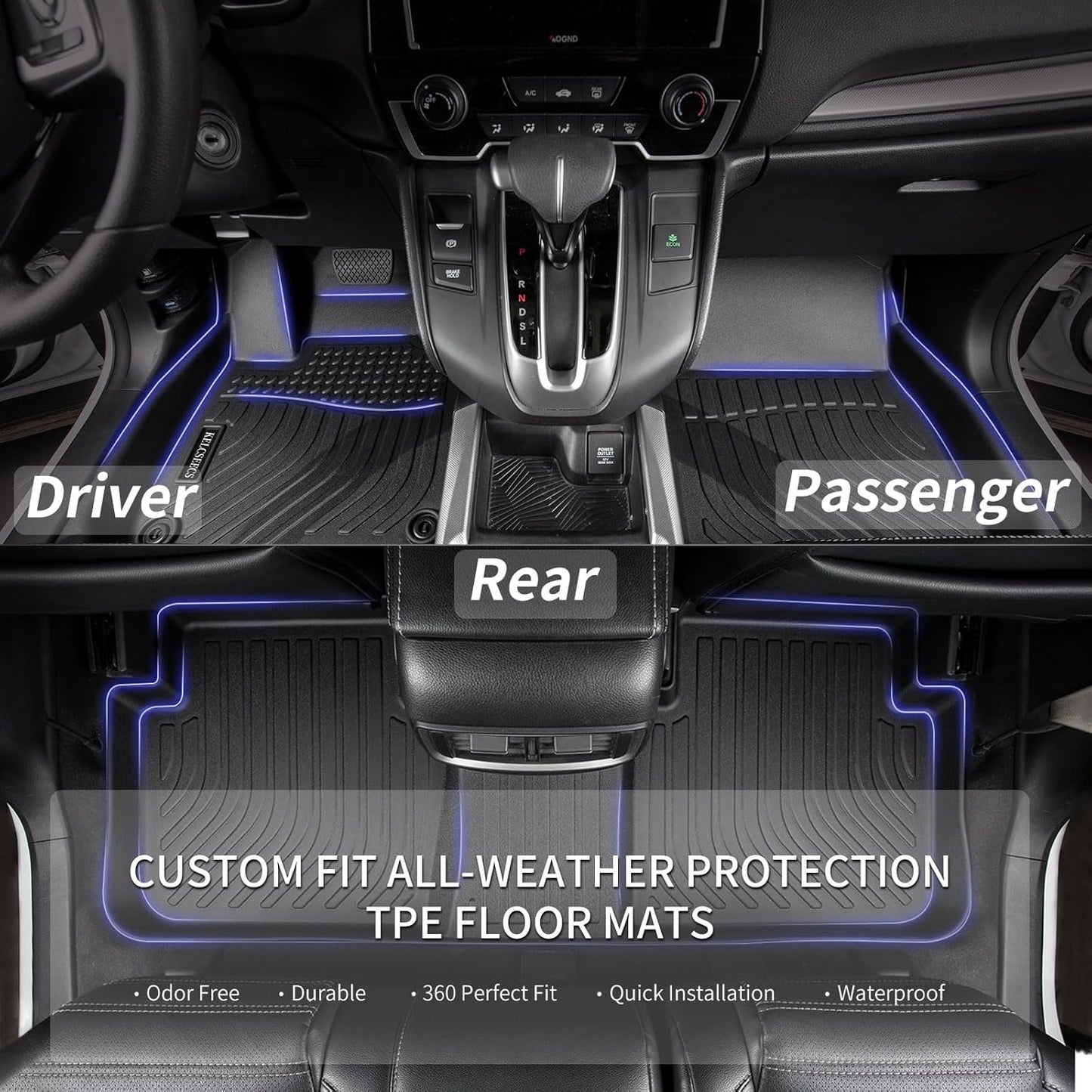 KELCSEECS Floor Mats & Cargo Liner Custom for 2025 2024 2023 2022 Hyundai Tucson Plug-in Hybrid All Weather Car Mats Automotive Cargo Mat Floor Liners Trunk Mat Hyundai Tucson PHEV Trunk Liner