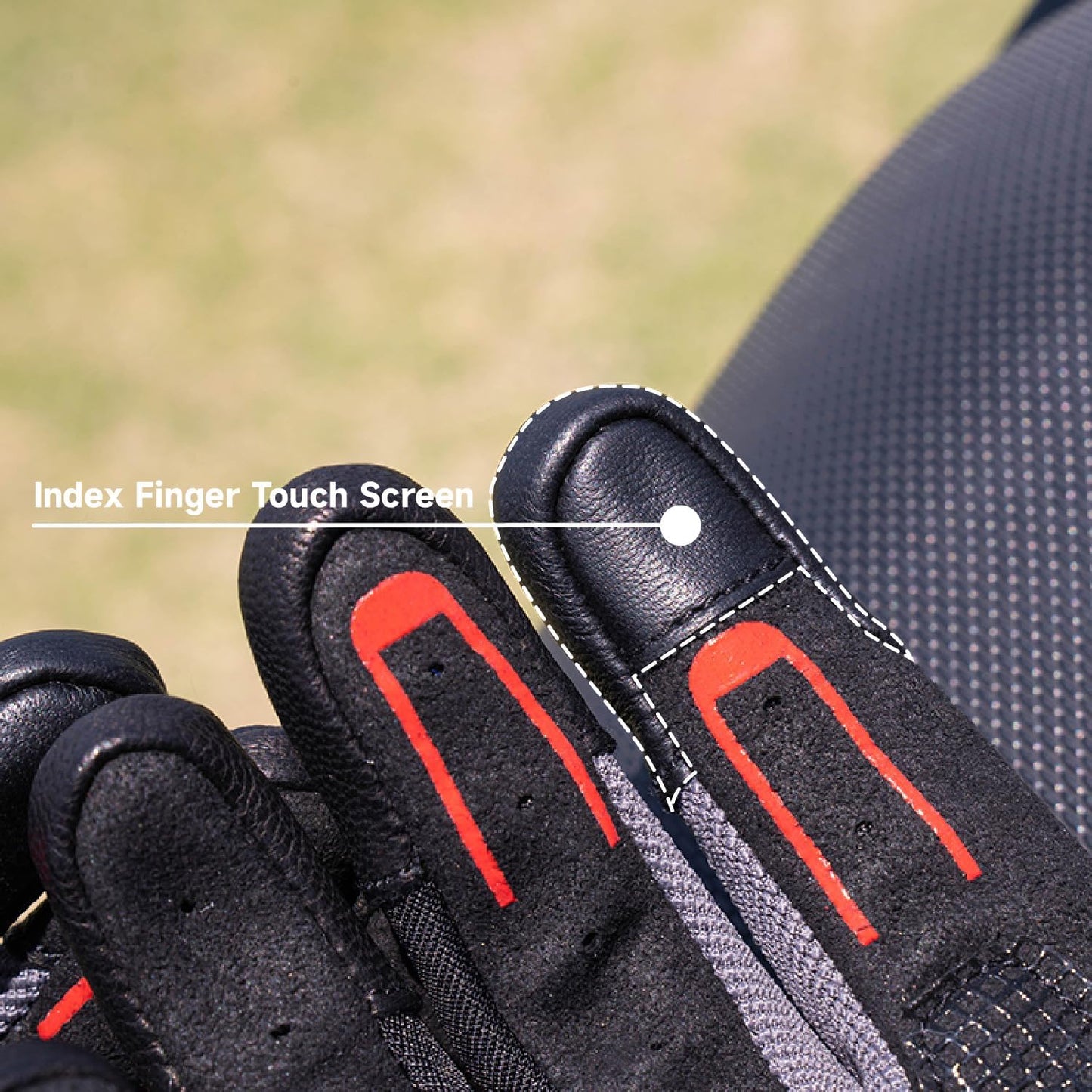 VXW Motorcycle Gloves for Men and Women - Gel Palm Sliders, Leather & Mesh Construction Full Finger Touchscreen, High-Speed Sports Gear for MTB/ATV/BMX/Motocross/Dirt Bike