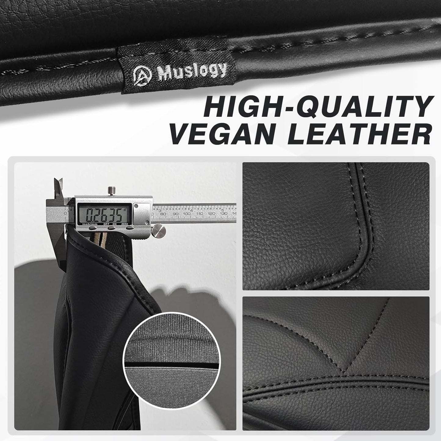 Muslogy Center Console Armrest Cover Compatible with Toyota RAV4 2019-2025 Comfort Armrest Pad Arm Rest Cushion Vegan Leather Protector Regular Thick