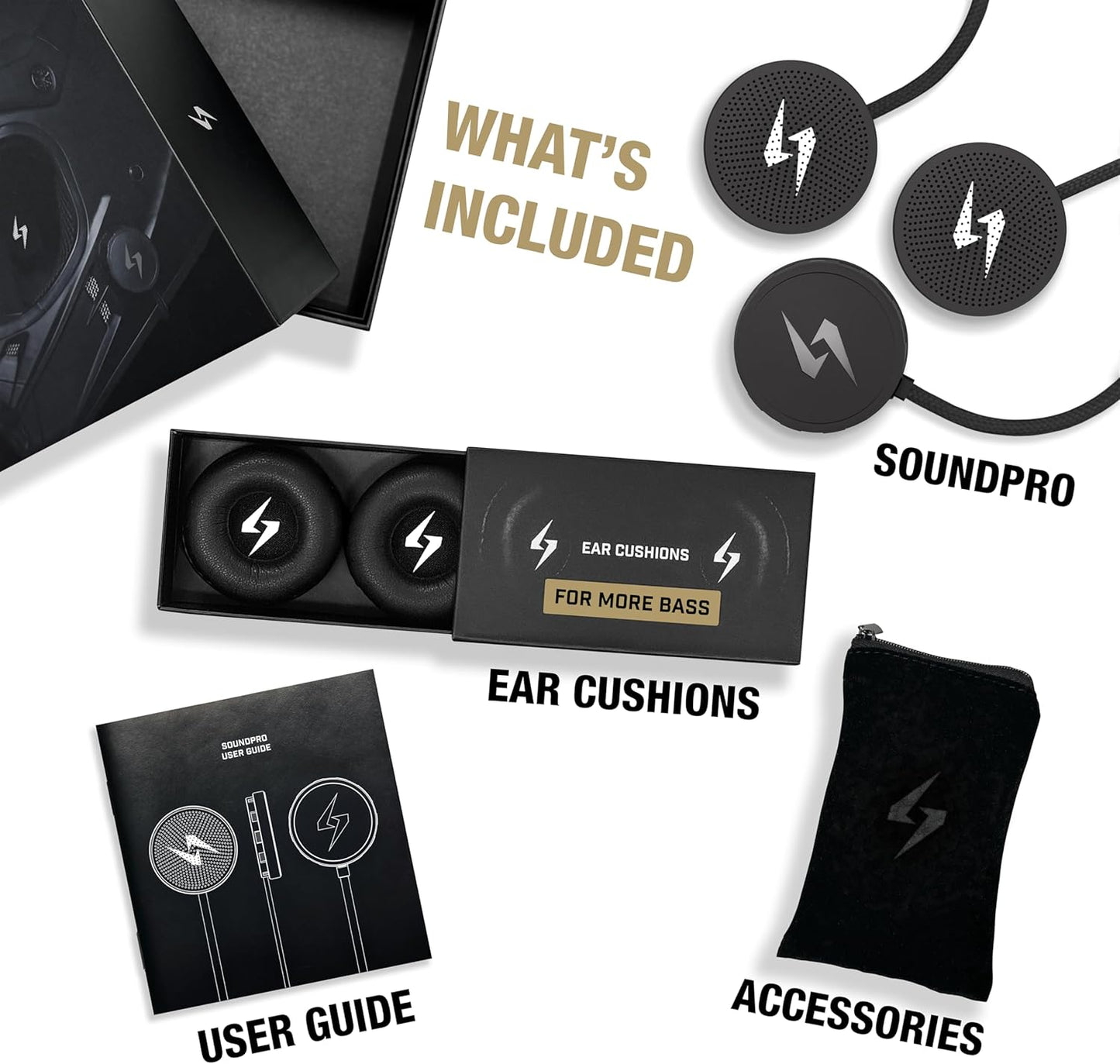 Syphon SoundPro: Ultra-Thin 9.6mm Bluetooth Moto Headphones - Glove-Friendly Controls, Massive Sound, IP55 Waterproof, Built-In Mic, Universal Fit With Any Dirt Bike, Snowmobile, and Motorcycle Helmet