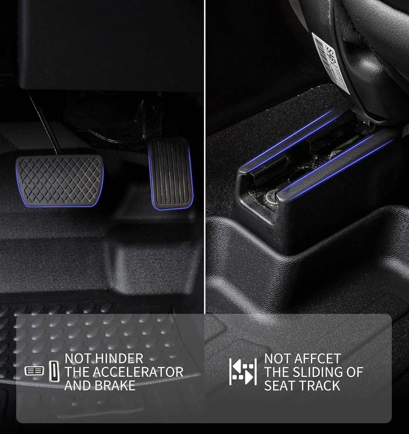 KELCSEECS Floor Mats & Cargo Liner Custom for Audi A6 (Not for A6 Allroad Models) 2019-2024 2025,All Weather Protection TPE Floor Liners Front Row and Second Row Full Set Accessories Black