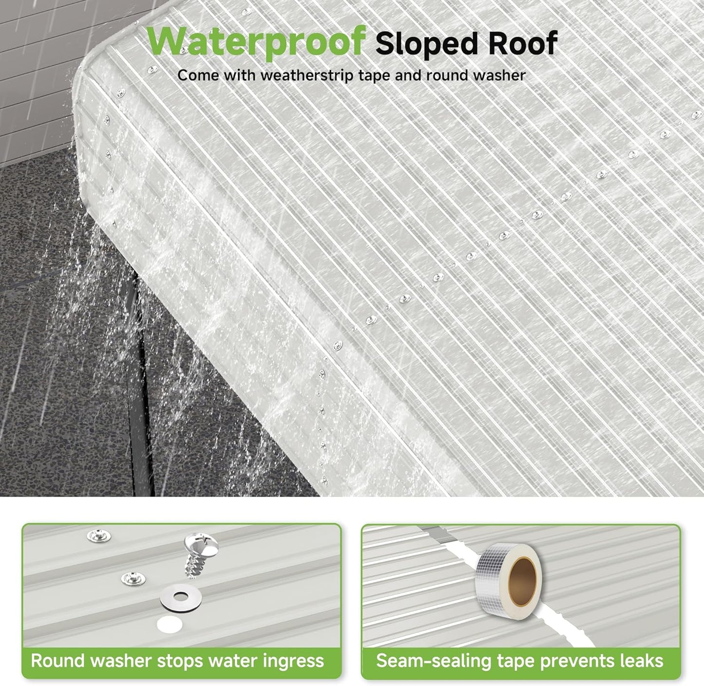 Real Relax 12x20ft Metal Carport, Heavy Duty Garage Outdoor Galvanized Car Shelter Canopy with Metal Frame for Car, Boats and Truck, Cream White