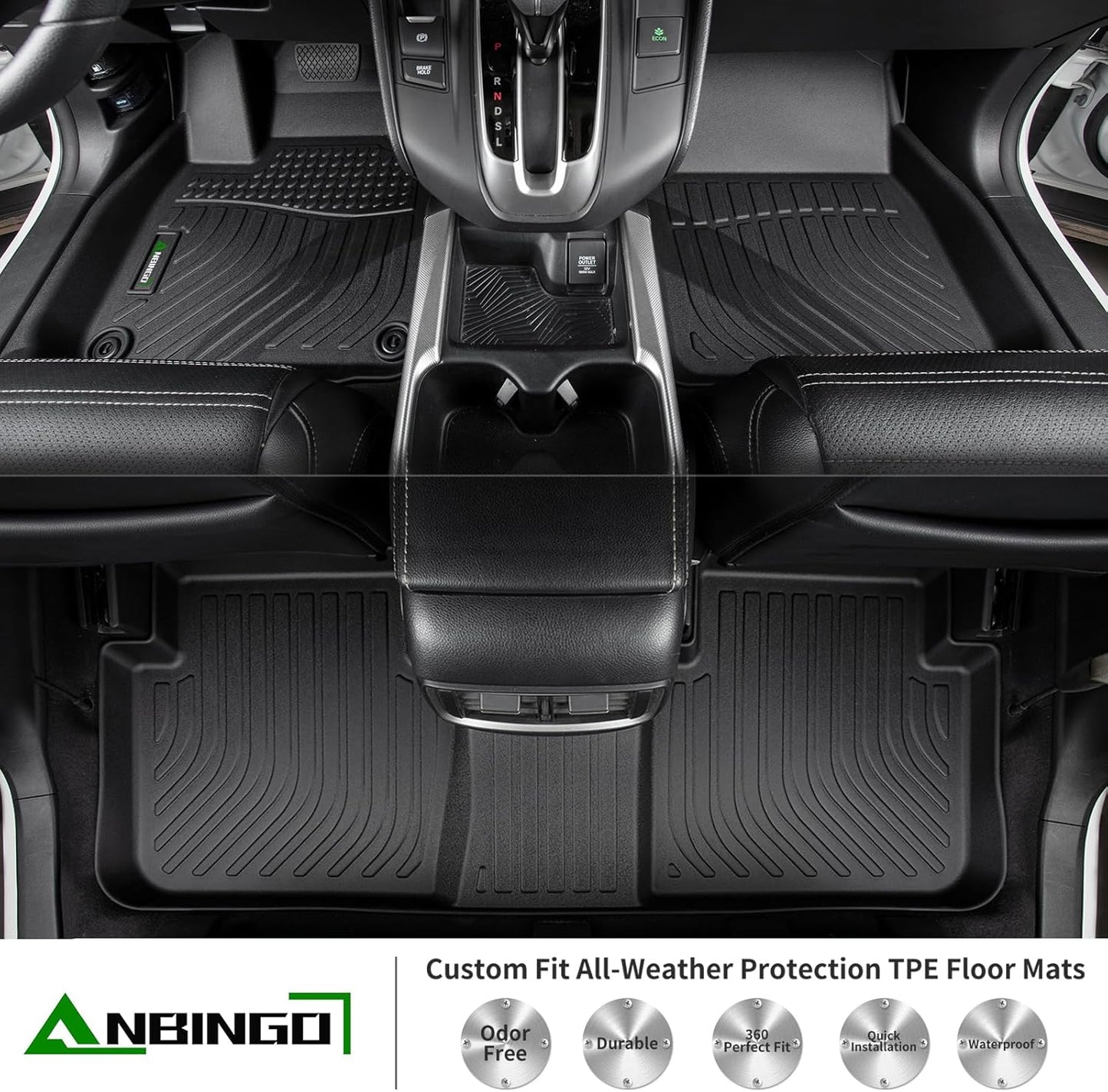 ANBINGO®Floor Mats Fit for Mercedes Benz GLC 2023-2025 (No Coupe) & Cargo Liners All Weather Rugs for Benz GLC TPE Car Mats for Benz GLC Rubber Trunk Carpet for Benz GLC Automotive Accessories