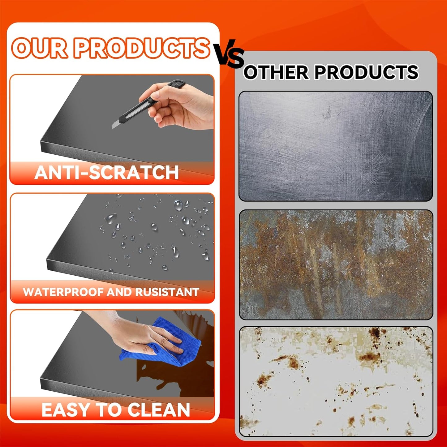 Garage Shelving 3000LBS Heavy Duty Shelving Units and Storage Shelves Adjustable 5 Tier Metal Shelving for Kitchen,Utility Room and Basement, 13.78" Dx35.43 Wx71.18 H, Black