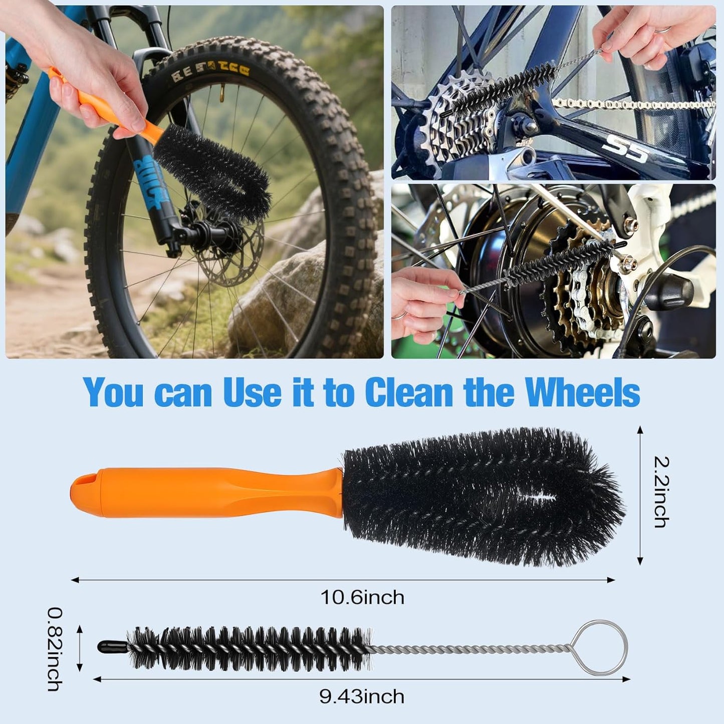 Bike Cleaning Kit Including Bicycle Chain Scrubber, Bike Link Pliers, Bicycle Chain Cleaning Agent, Chain Lube, Cleaner Brush Tool