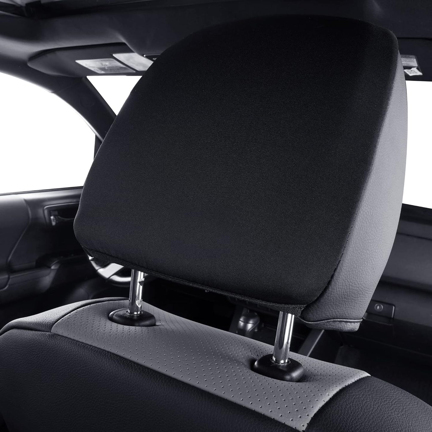 LUCKYMAN CLUB 2 Front Tacoma Seat Covers Custom Fit 2016-2023 Tacoma Crew Cab and Extended Cab (Gray 2 pcs)