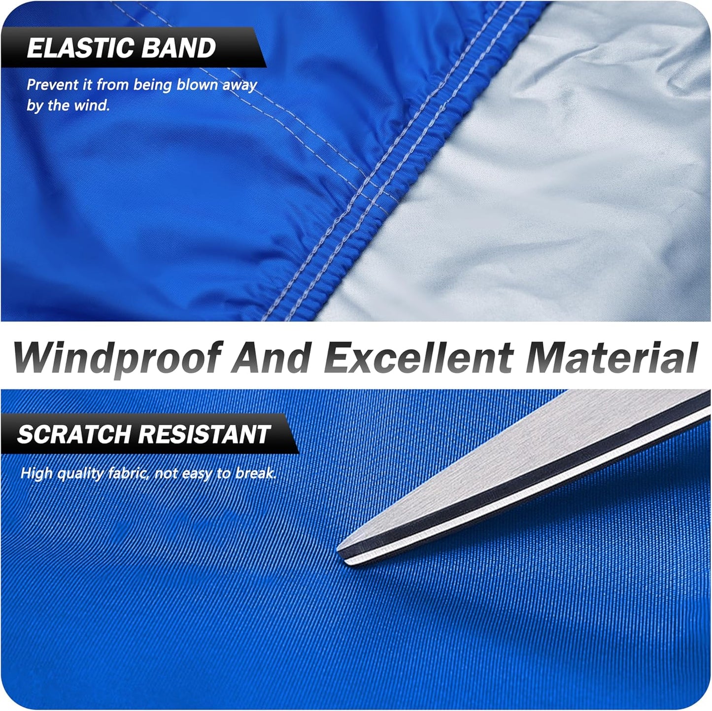 Heavy Duty Outdoor Car Cover Windproof All Weather Waterproof Sun Rain UV Dust Snow Protection Outdoor,Fit BMW 8 Series,Buick Reatta,Chevrolet Camaro,Pontiac Firebird etc. Size C4