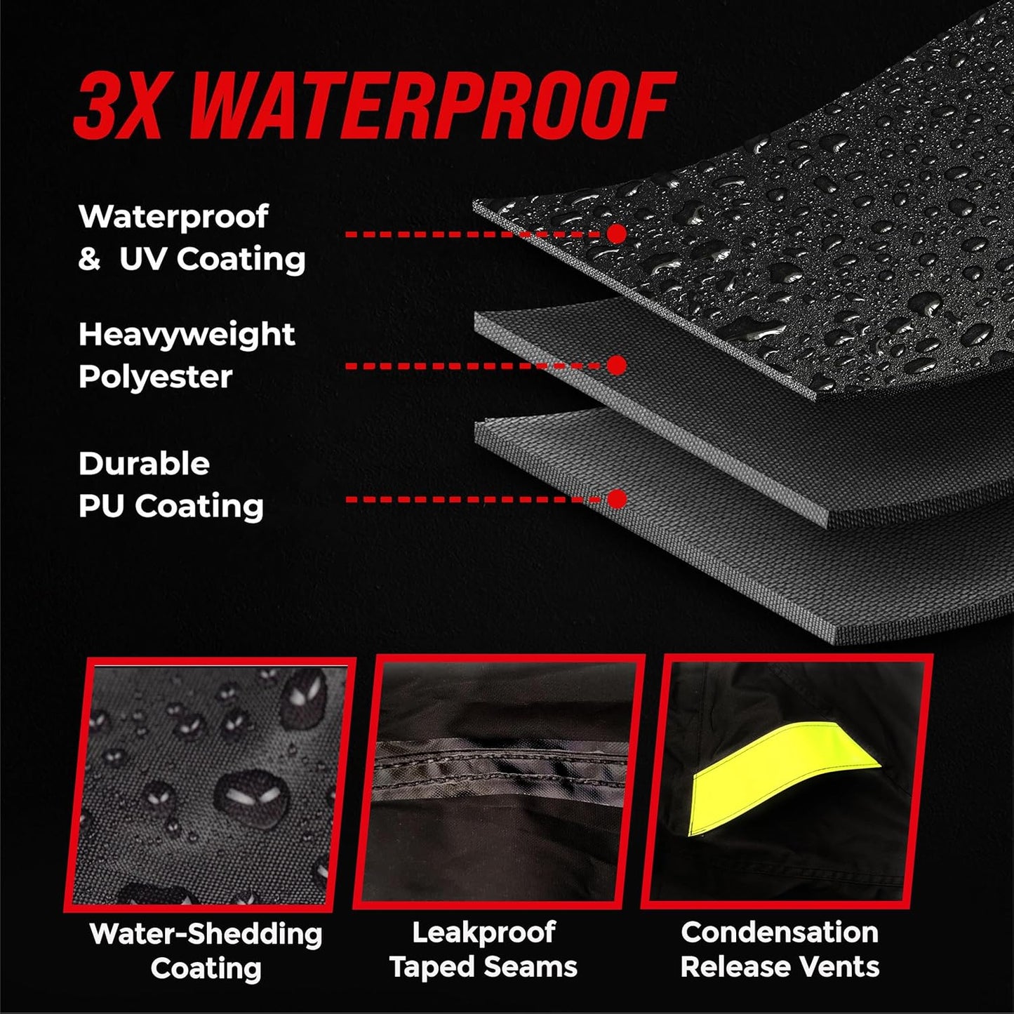 Badass Moto Ultimate Scooter Cover for Vespa Cover, Moped Cover Waterproof Outdoor Fits Honda Ruckus Scooter Cover Fits Honda Super Cub, Heavy Duty Motorcycle Cover Fits Yamaha Zuma 125 Cover