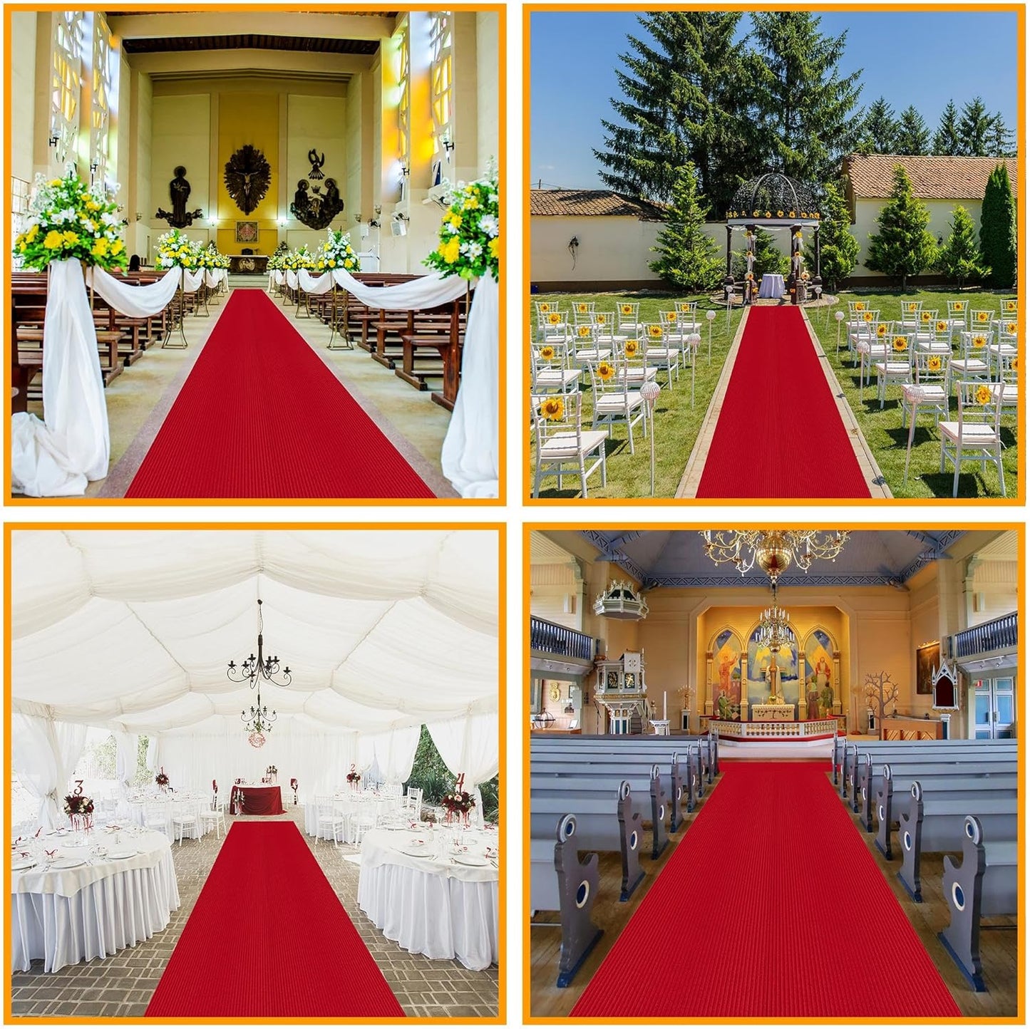 Ottomanson Mud Mat 2'7" x 3' Entryway Rug - Non-Slip Scraper Doormat for Muddy Paws, Dirt Trapping Indoor/Outdoor Mat for High-Traffic Areas, Kitchen, Garage, Patio, Red