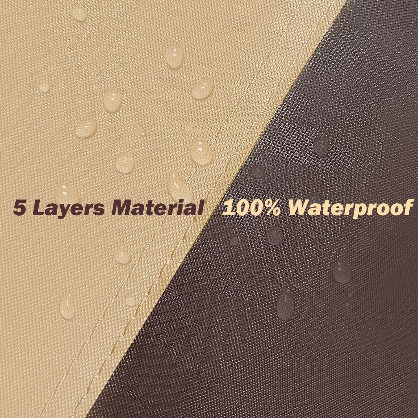 Corolla Car Cover Heavy Duty Waterproof All Weather Compatible with Toyota Corolla Sedan (2000-2024), Outdoor Anti-UV Sun Rain Protection Full Exterior Cover (Camel with Brown)