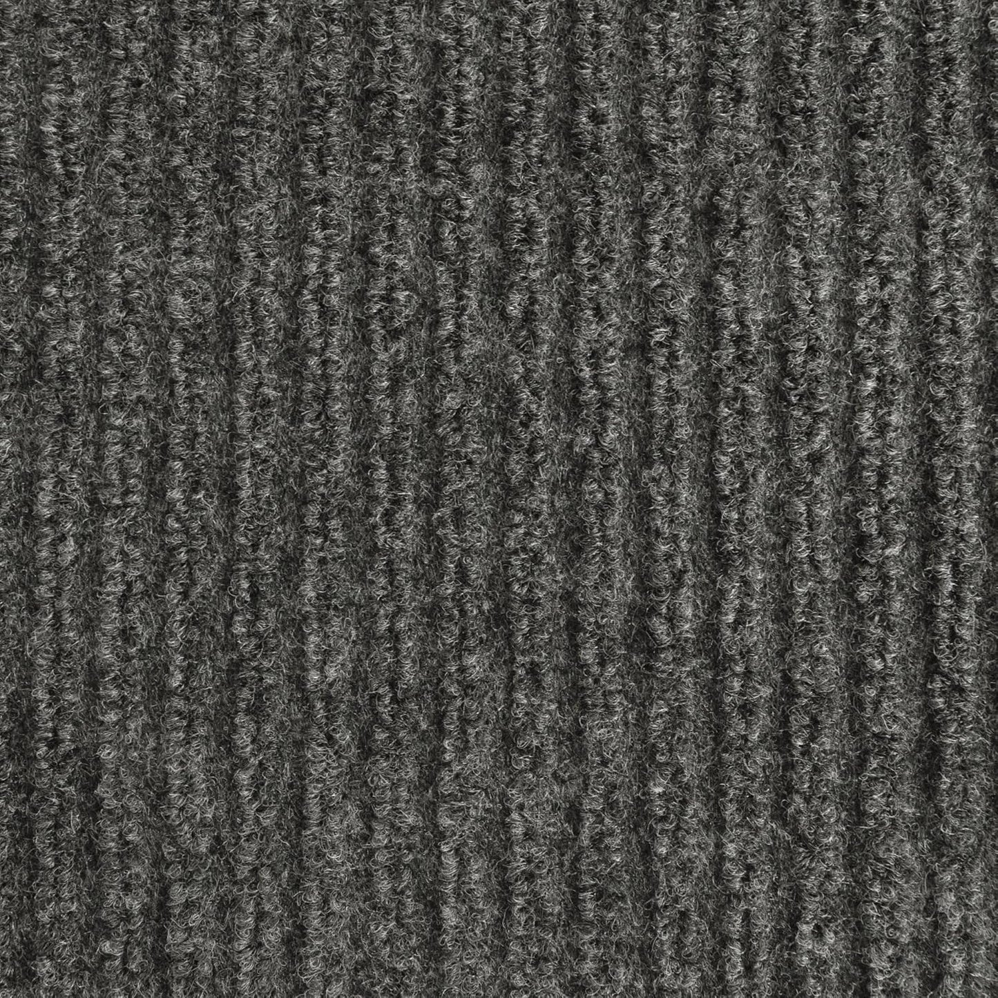 iCustomRug Spartan Weather Warrior Duty Indoor/Outdoor Utility Ribbed in 3ft,4ft,6ft Widths 70 Custom Sizes with Natural Non-Slip Rubber Backing 4'X9' in Charcoal