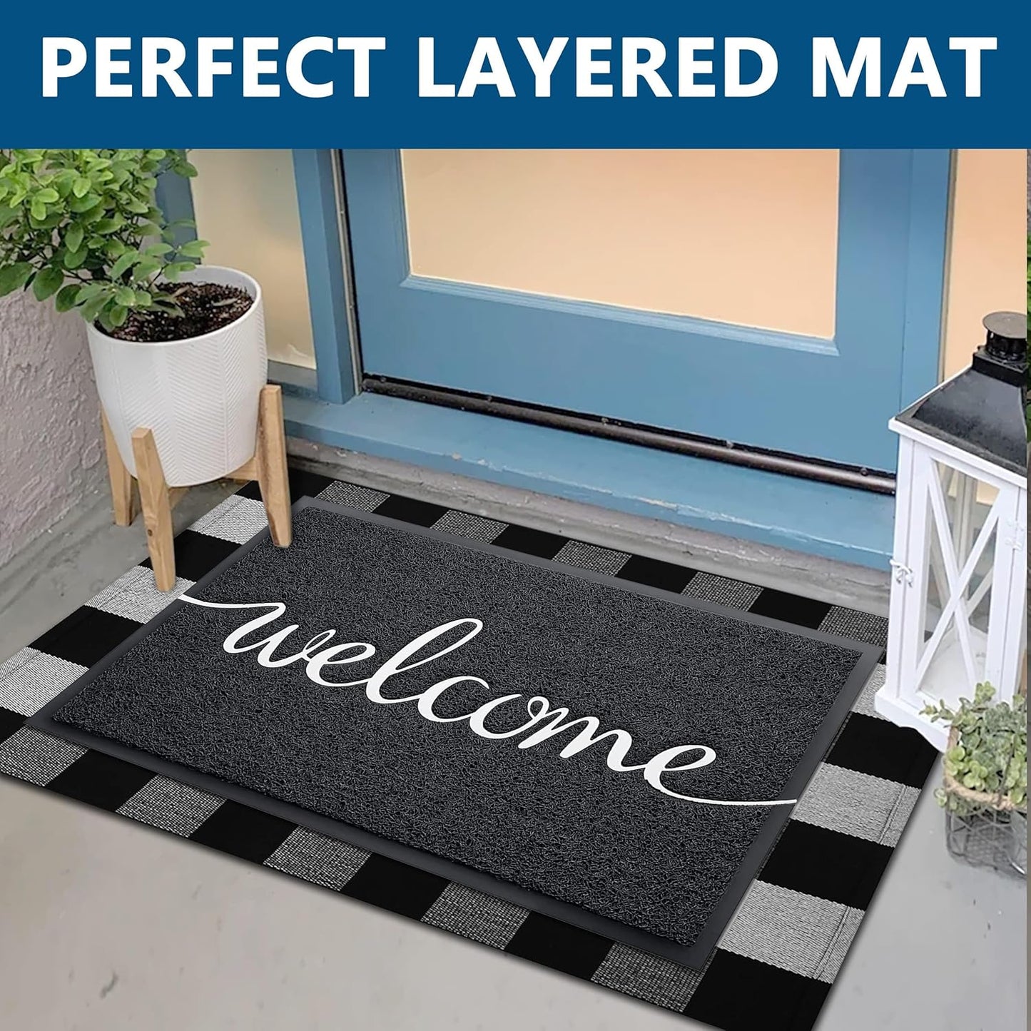 EARTHALL Funny Welcome Mats Outside/Inside 59"x24", Front Door Mat Outdoor Entrance, Indoor Outdoor Mats for Home Entrance, Funny Doormat Outside/Inside Entry, Front Porch Decor for Farmhouse